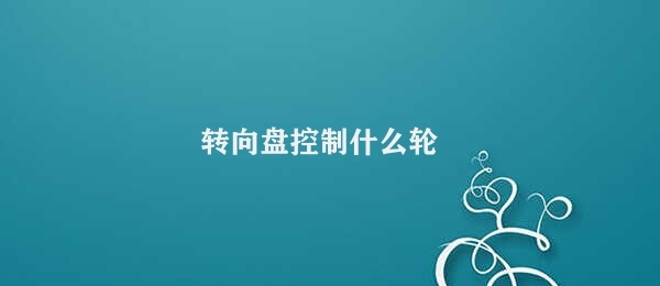 转向盘控制什么轮 方向盘对轮胎的控制