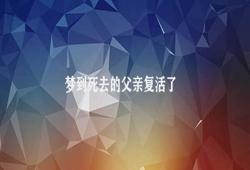 梦到死去的父亲复活了 父亲复活给我带来不可思议的惊喜