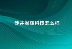 沙井闳辉科技怎么样（沙井闳辉科技值得信赖的科技公司）