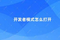 开发者模式怎么打开（如何开启Android手机的开发者模式）