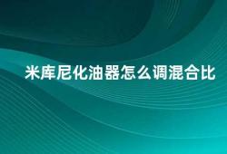 米库尼化油器怎么调混合比（米库尼化油器的混合比调整方法）