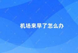 机场来早了怎么办（旅行小技巧机场提前到达怎么打发时间）