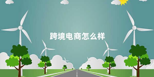 跨境电商怎么样