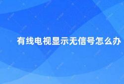 有线电视显示无信号怎么办（如何解决有线电视显示无信号的问题）