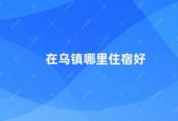 在乌镇哪里住宿好（乌镇住宿攻略推荐这几家酒店）