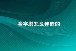 金字塔怎么建造的（金字塔的建造之谜）