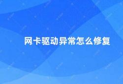 网卡驱动异常怎么修复（如何解决电脑网卡驱动异常问题）