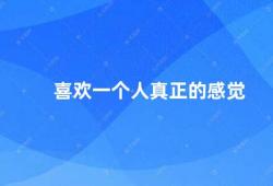 喜欢一个人真正的感觉（喜欢一个人的感觉到底是什么）