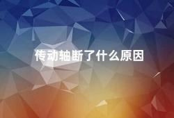 传动轴断了什么原因（汽车传动轴断裂的原因及预防方法）