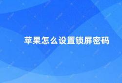 苹果怎么设置锁屏密码（苹果锁屏密码设置方法）