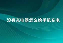 没有充电器怎么给手机充电（手机充电的几种替代方法）