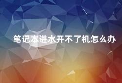 笔记本进水开不了机怎么办（笔记本进水后的救援方法）