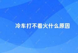 冷车打不着火什么原因（冷车难启动的原因及解决方法）