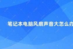 笔记本电脑风扇声音大怎么办（如何解决笔记本电脑风扇噪音问题）