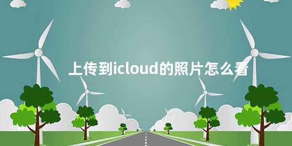 上传到icloud的照片怎么看