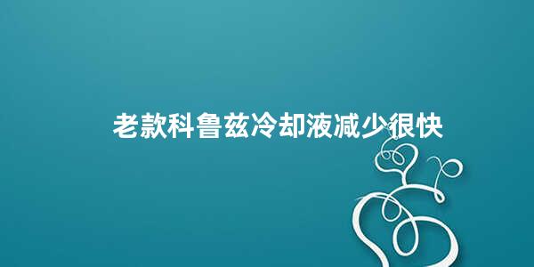 老款科鲁兹冷却液减少很快