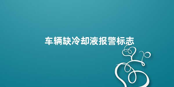 车辆缺冷却液报警标志