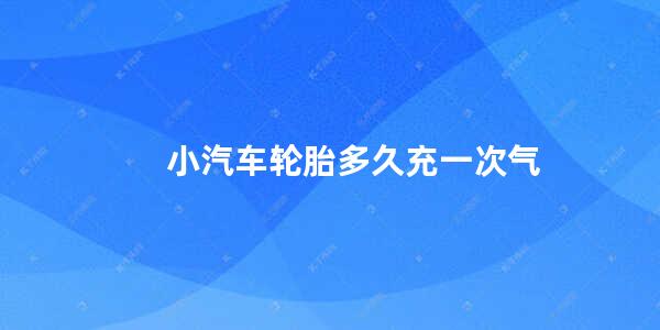 小汽车轮胎多久充一次气