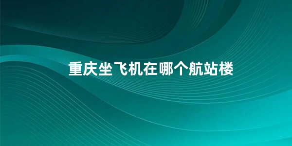 重庆坐飞机在哪个航站楼