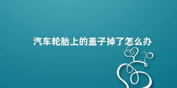 汽车轮胎上的盖子掉了怎么办