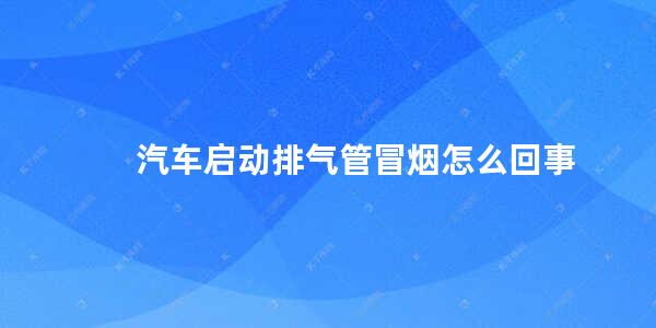 汽车启动排气管冒烟怎么回事