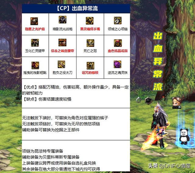 狂战士用什么武器（DNF红眼110级装备流派）